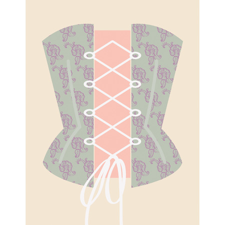 Corset with ribbonのイラスト素材