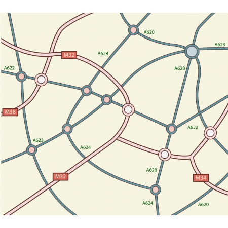 Abstract road mapのイラスト素材