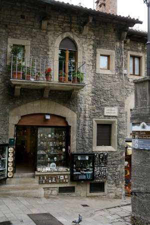 State-fortress of San Marino. Street of San Marinoのeditorial素材