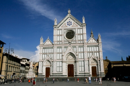 The Basilica of Santa Croce in Florenceのeditorial素材
