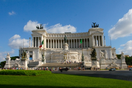 Victorian palace on Piazza Venezia in Romeのeditorial素材