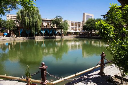 Ensemble Lyabi-Haus in Bukhara in Uzbekistan. 05.05.2019のeditorial素材