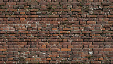 Old red brick wall texture background. Old red brick wall texture background.の素材