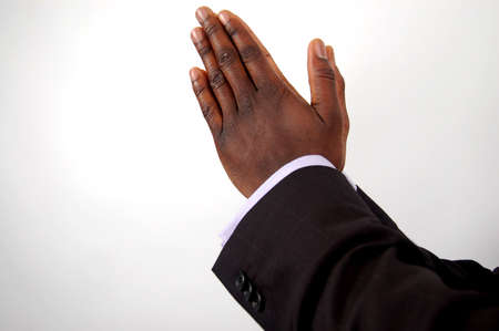 This is an image of businessman with hands in a prayer posture.
の写真素材