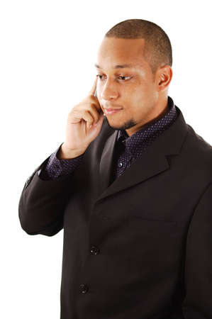 This is an image of businessman using a cellphone.の写真素材