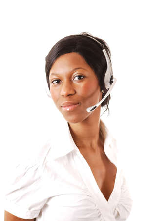 This is an image of a female call operator. This image can be used for telecommunication and service themes. 
の写真素材