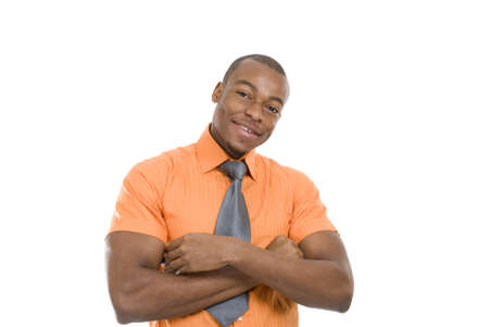 This is an image of an excited business man celebrating.の写真素材