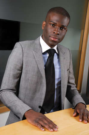 This is an image of a confident business man.の写真素材