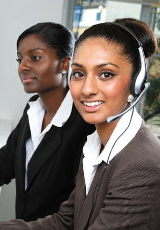 This is an image of helpdesk center operator.の写真素材