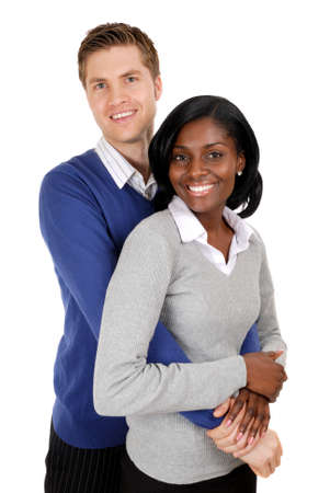 This is an image of business couple clutching each other.の写真素材