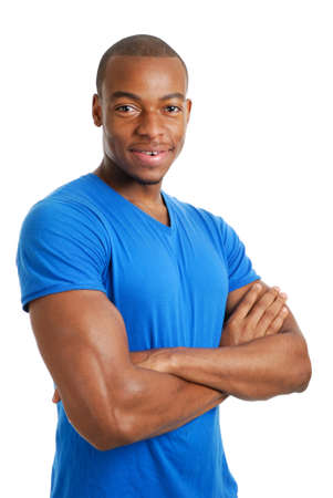 This is an image of a confident male student.の写真素材