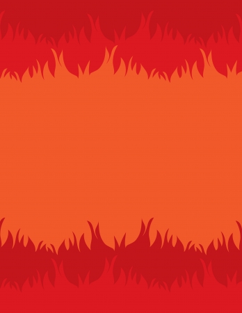 Fiery background with space for text in the center のイラスト素材