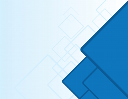 Abstract blue squares with copy space のイラスト素材