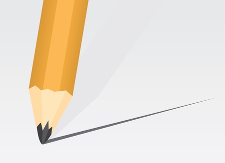 Pencil close up making a straight line のイラスト素材