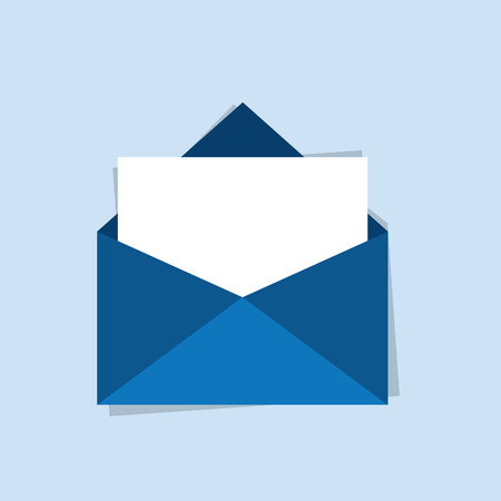Envelope icon with blank letterのイラスト素材