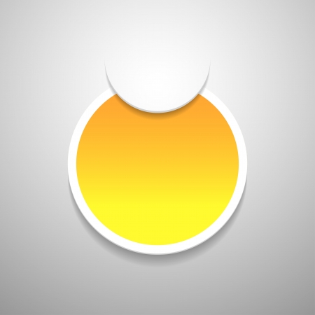 Vector yellow tag on grey background.のイラスト素材