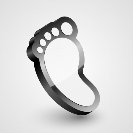Footprint. Vector illustration.のイラスト素材