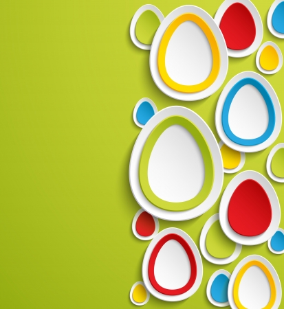 Easter eggs abstract colorful background illustration.のイラスト素材