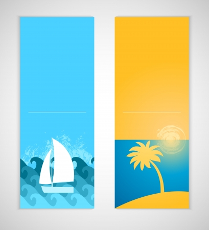 Summer banners. のイラスト素材