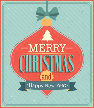 Merry Christmas typographic design. Vector illustration.のイラスト素材