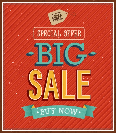 Big sale typographic design. Vector illustration.のイラスト素材