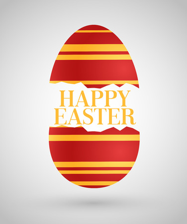 Happy Easter background with egg. Vector illustration.のイラスト素材