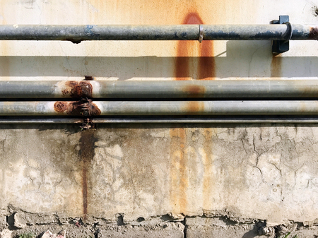 Leaking rust pipeの写真素材