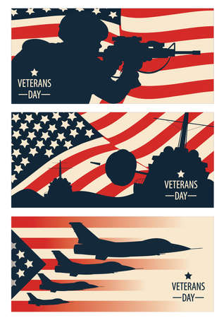 Veterans Day, Memorial Day, Patriot Vector for Banner, Brochure, Print Ad, Stickerのイラスト素材