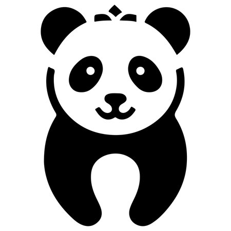 This artistic panda icon combines natural floral and abstract patterns, creating a unique and decorative design. Perfect for use in branding, digital art, and creative projects, this panda illustration stands out with its intricate details and elegant look. Ideal for designers seeking a nature-inspired icon, this stylized panda vector adds a sophisticated touch to websites, print, and logos. Its floral and swirl elements make it suitable for nature-themed projects and stylish designs.のイラスト素材