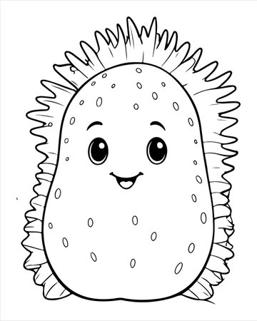 Printable Ocean Animals Coloring Pages for Kidsのイラスト素材