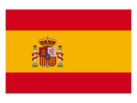 vector illustration of Flag of Spainのイラスト素材