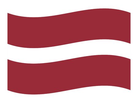 vector illustration of Wave Flag of Latviaのイラスト素材
