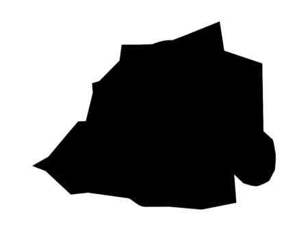 vector illustration of Black Map of Vaticanのイラスト素材