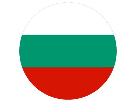 vector illustration of Circle Flag of Bulgariaのイラスト素材