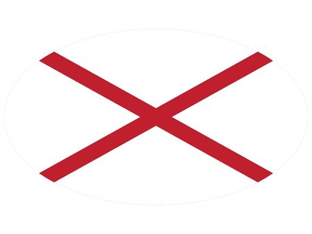 vector illustration of Ellipse Flag of North Irelandのイラスト素材