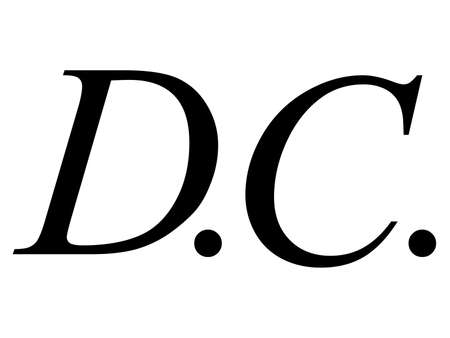 Black music symbol of da capoのイラスト素材