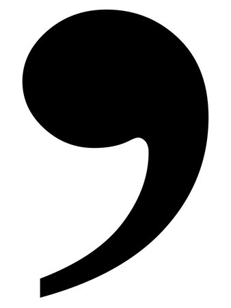 Black music symbol of Breath markのイラスト素材