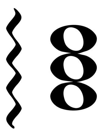 Black music symbol of Arpeggiated chordのイラスト素材