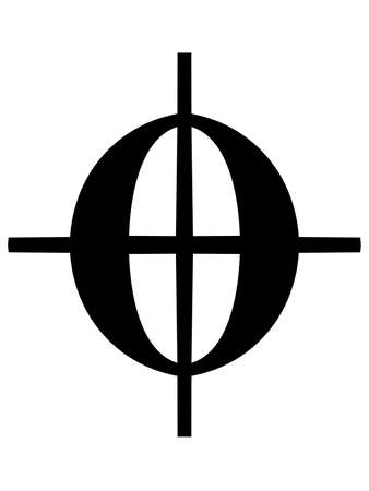 Black music symbol of Codaのイラスト素材