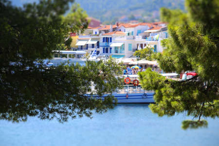 Skiathos is a small Greek island in the northwest Aegean Sea.の写真素材