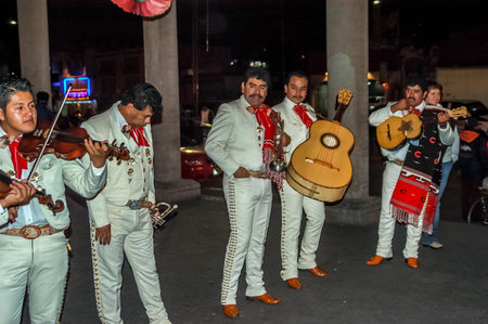Mariachi Street Musicians in Mexico Cityのeditorial素材
