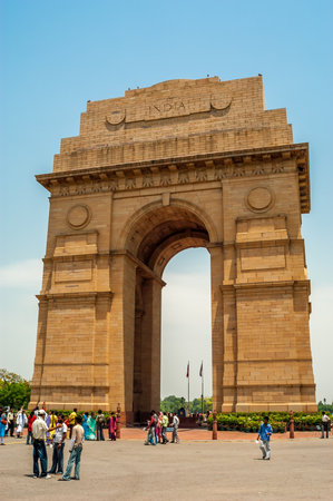 Historical India Gate in Delhiのeditorial素材