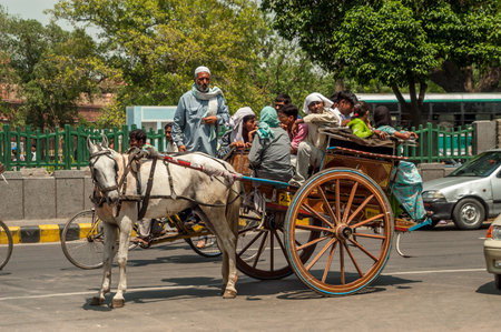 Traffic in Delhi Streetsのeditorial素材