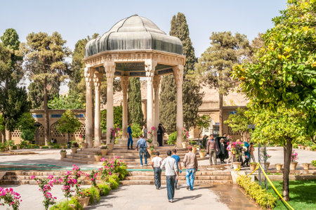 Tomb of Iran Poet Hafez in Shirazのeditorial素材