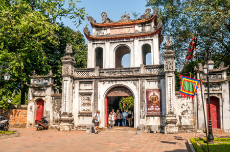 In Complex Temple of Literature - Hanoiのeditorial素材