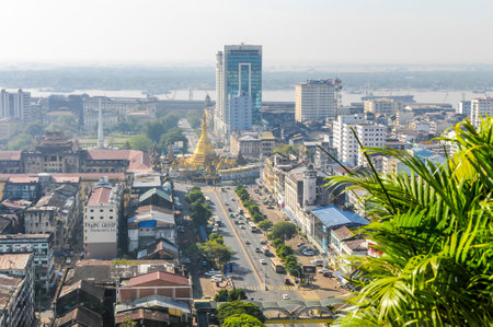 View at The Rangoon - Myanmarのeditorial素材
