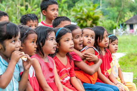 Kids from Sumatra - Indonesiaのeditorial素材
