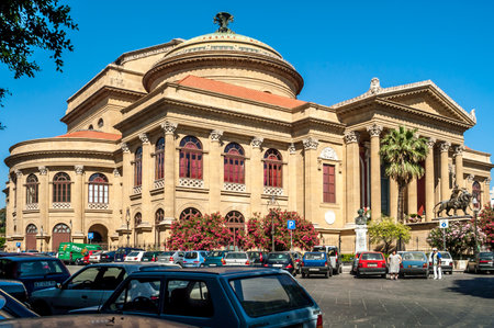 Teatro Massimo Vittorio Emanuele in Palermoのeditorial素材