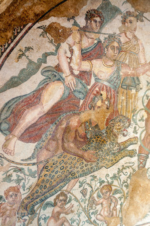 Mosaics in Villa Romana del Casaleのeditorial素材