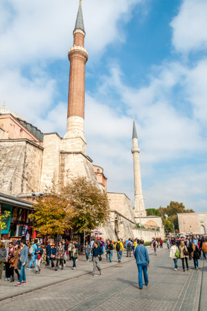Minarets of Hagia Sophia - Istanbulのeditorial素材
